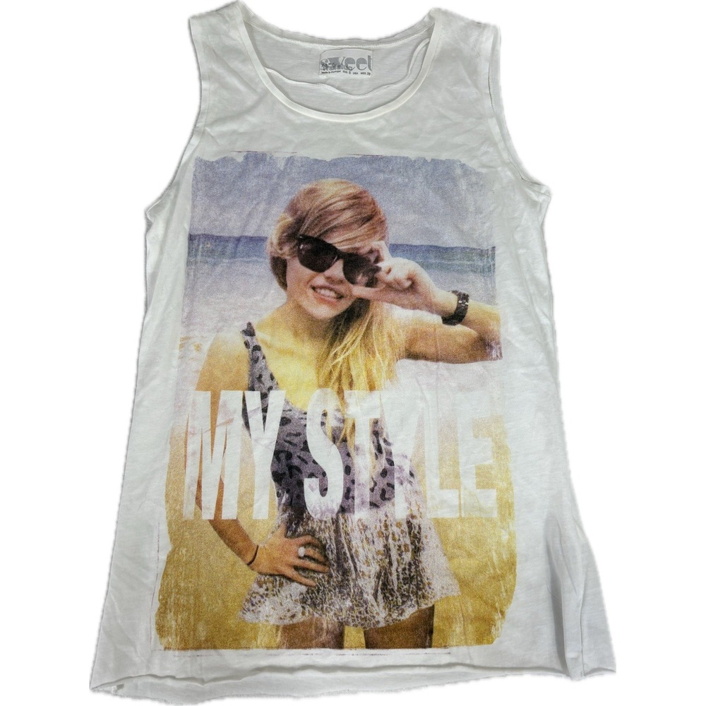 Zara 2016 Tumblr Sleeveless Tank Size Small White Sweet